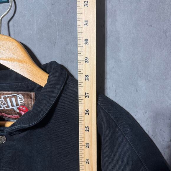 Vintage JH Design M&M “Chocolate Way Of Life” Black Mens Racing Jacket Black - Picture 4 of 7